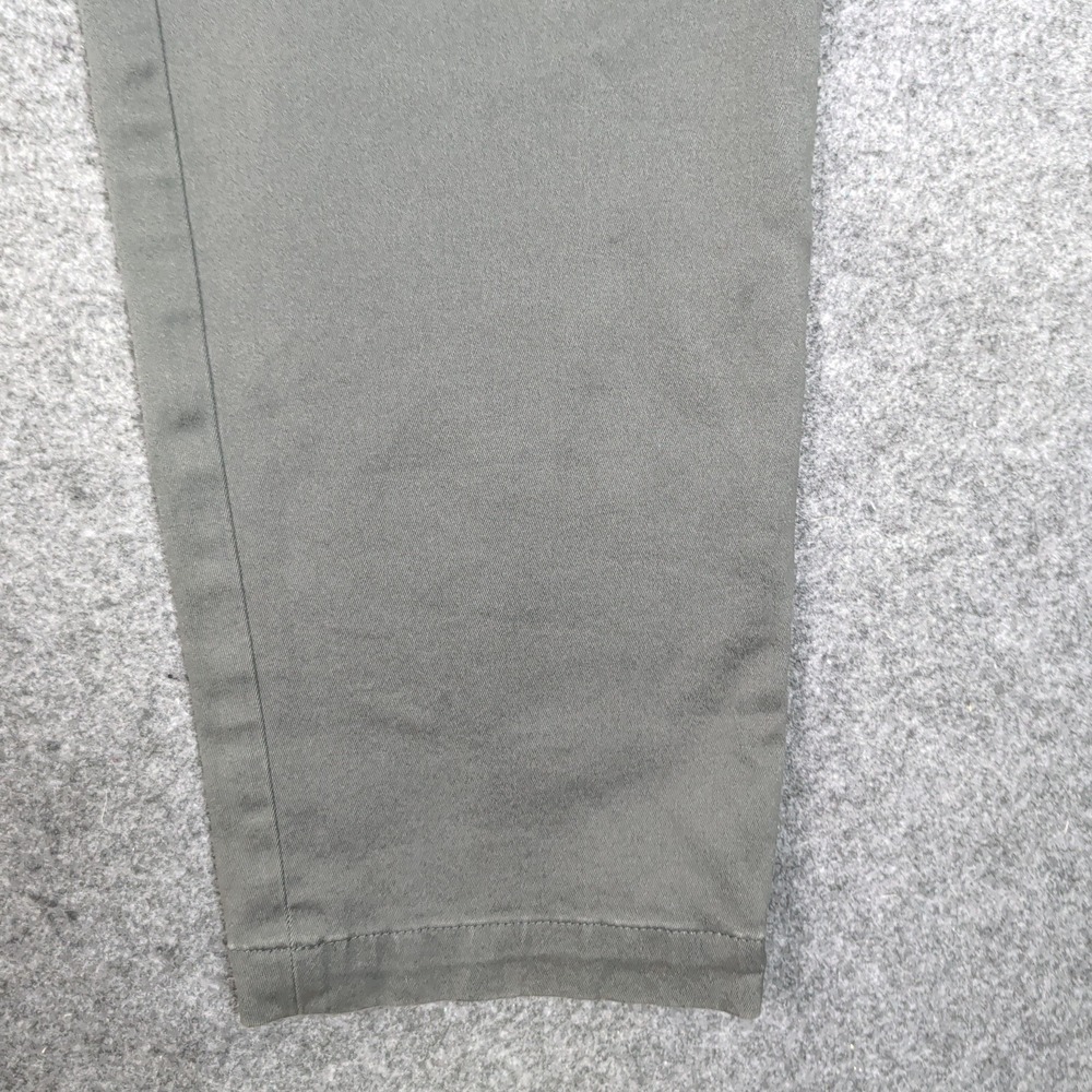 Banana Republic Slim Fit Chinos Mens 33x32 Olive Green Stretch Cotton Pants - Picture 4 of 16